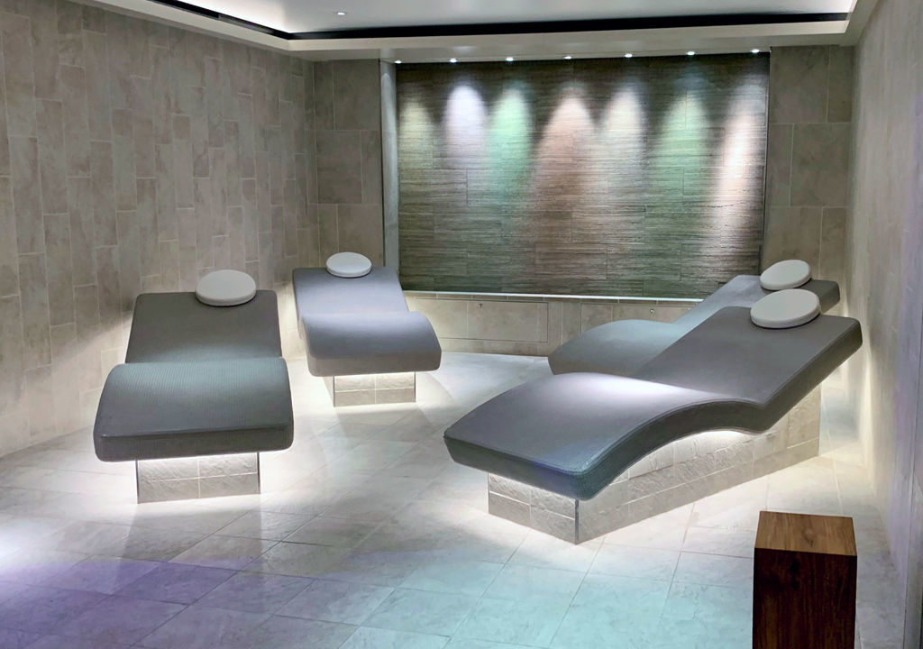 Heated ceramic loungers in LivNordicSpa_Viking Jupiter